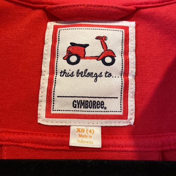 Gymboree girls, extra small size 4 adorable, dark coral pea coat. - Picture 2 of 9